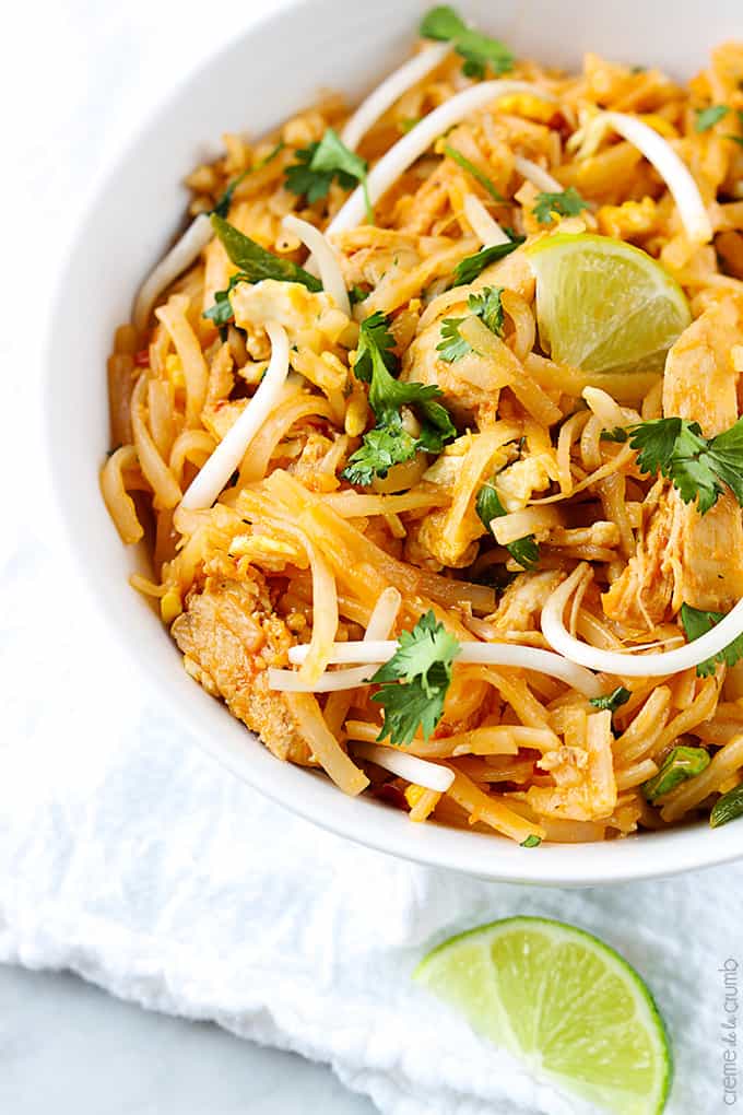 Chicken Pad Thai | Creme De La Crumb