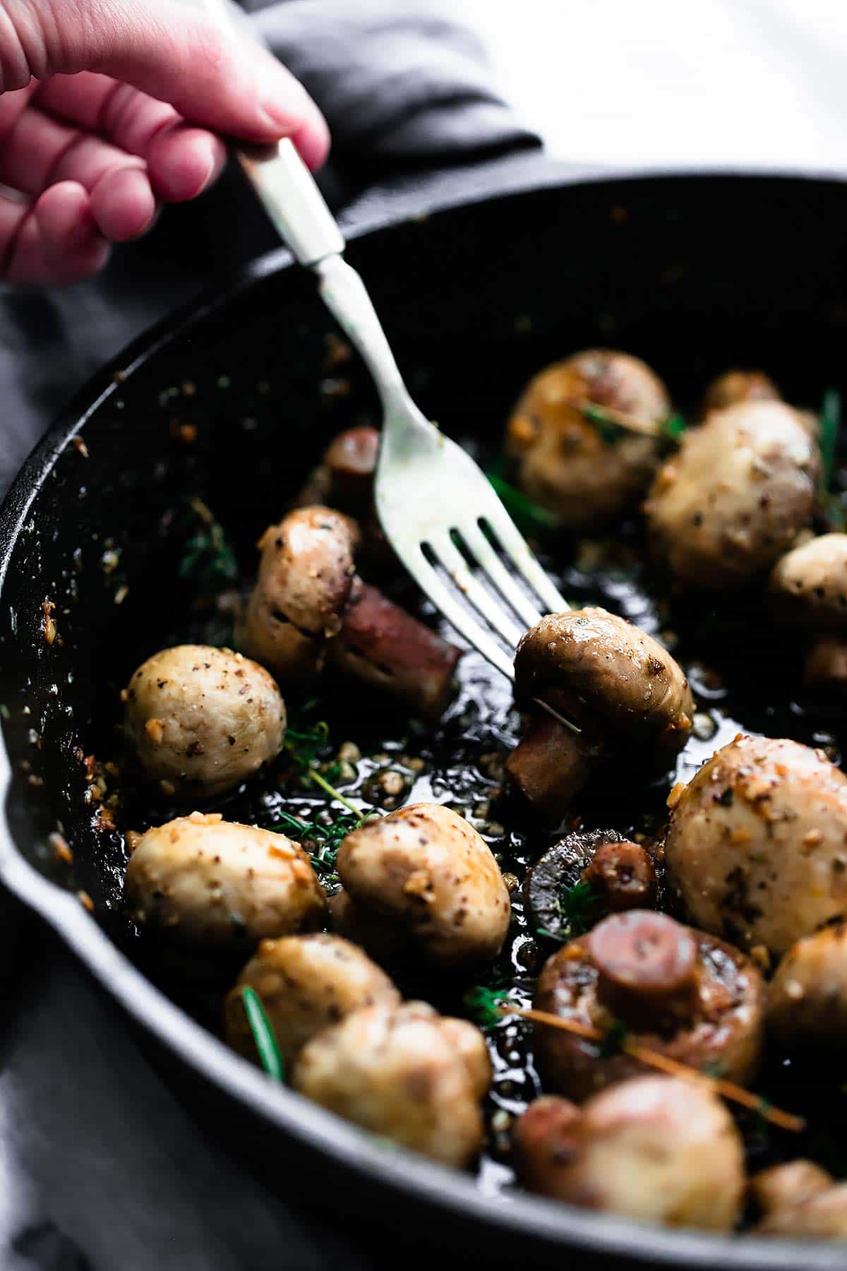 15 minutos en la mantequilla de ajo setas | Creme de la miga