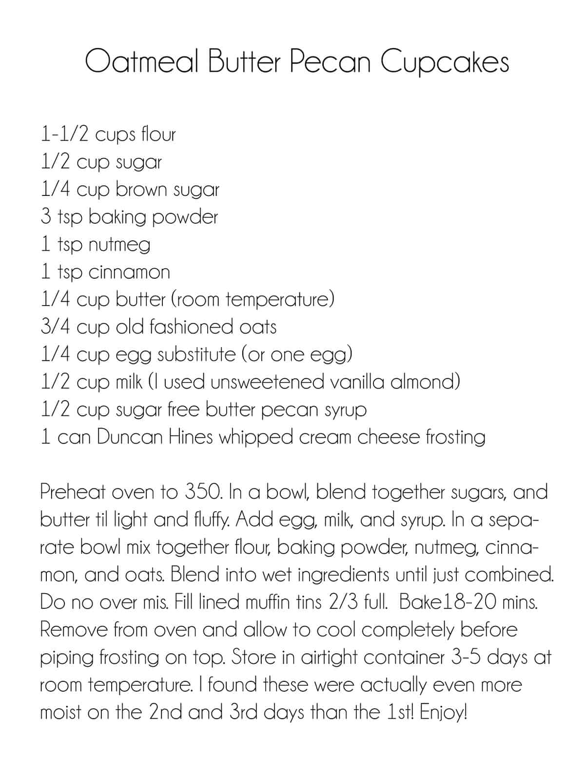 Oatmeal Butter Pecan Cupcakes | Creme De La Crumb