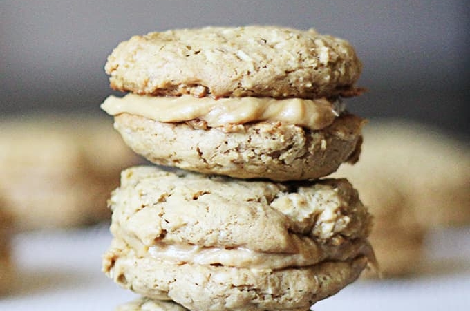 Peanut Butter Oatmeal Cookie Sandwiches