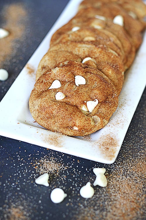 Brown Butter White Chocolate Chip Snickerdoodles