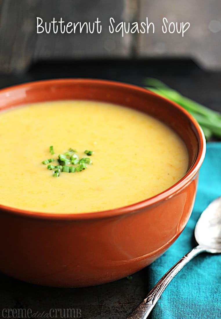 bowl of soup with spoon on the side withe the title written on the top of the image.