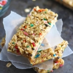 Cake Batter Granola Bars