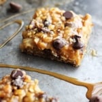 Caramel Chocolate Chip Oat Bars