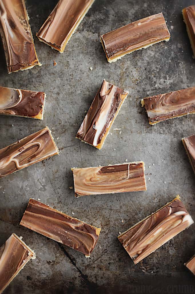 Chocolate Caramel Shortbread Bars Creme De La Crumb