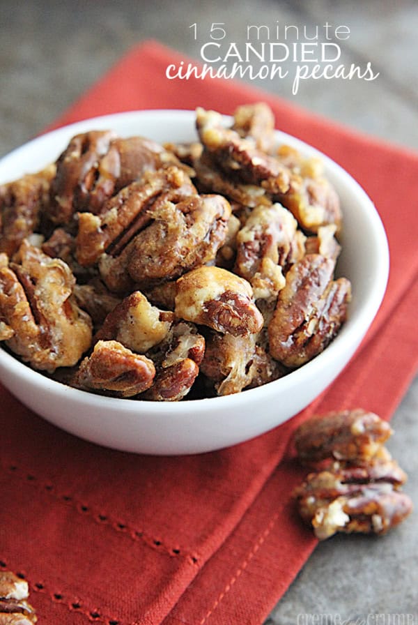 15 Minute Candied Cinnamon Pecans