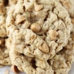 Peanut Butter Chip Peanut Butter Oatmeal Cookies