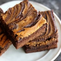 Pumpkin Swirl Brownies