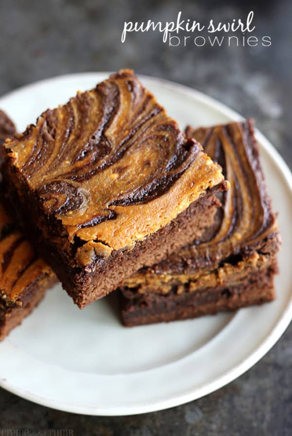 Pumpkin Swirl Brownies