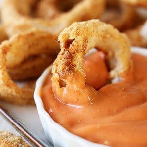 Oven Baked Onion Rings - Creme de la Crumb