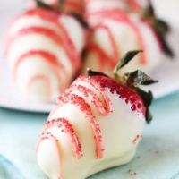 White Chocolate Dipped Strawberries