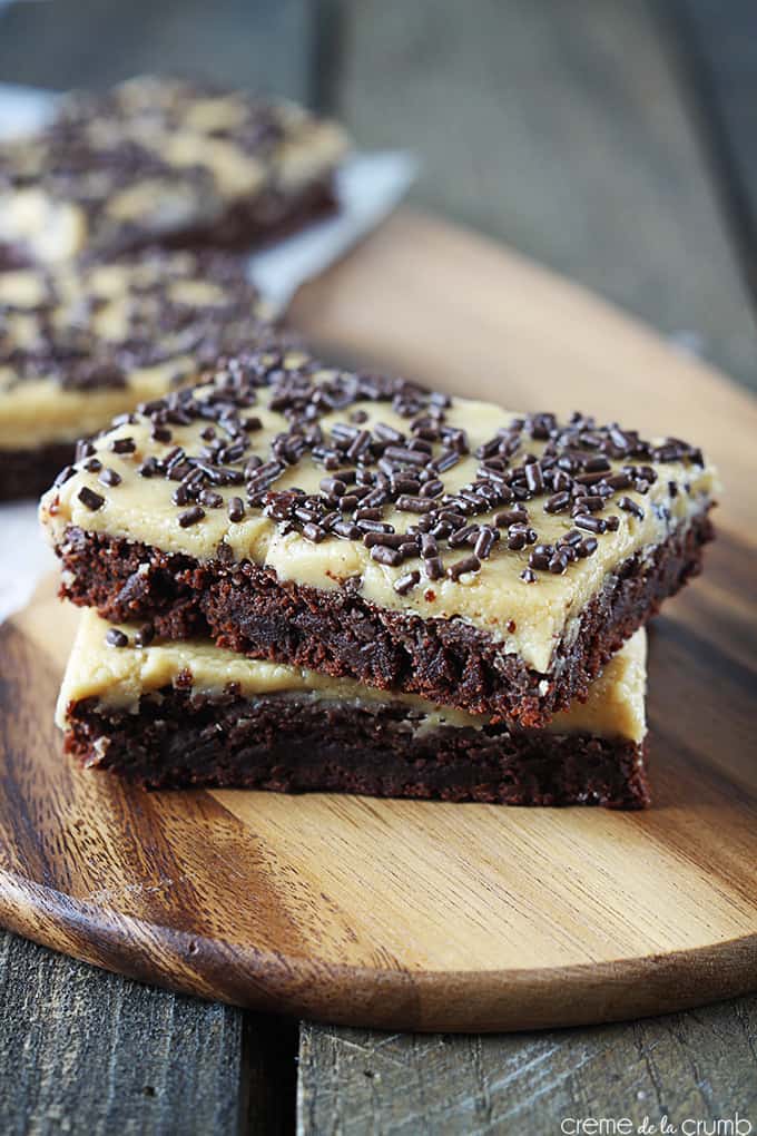 Peanut Butter Frosted Brownies Creme De La Crumb