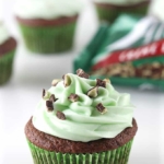 Andes Mint Grasshopper Cupcakes