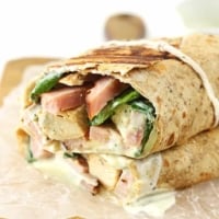 Chicken Cordon Bleu Ranch Wraps