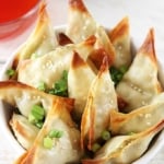 Oven Baked Crab Avocado Wontons