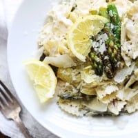 Lemon Artichoke & Asparagus Pasta