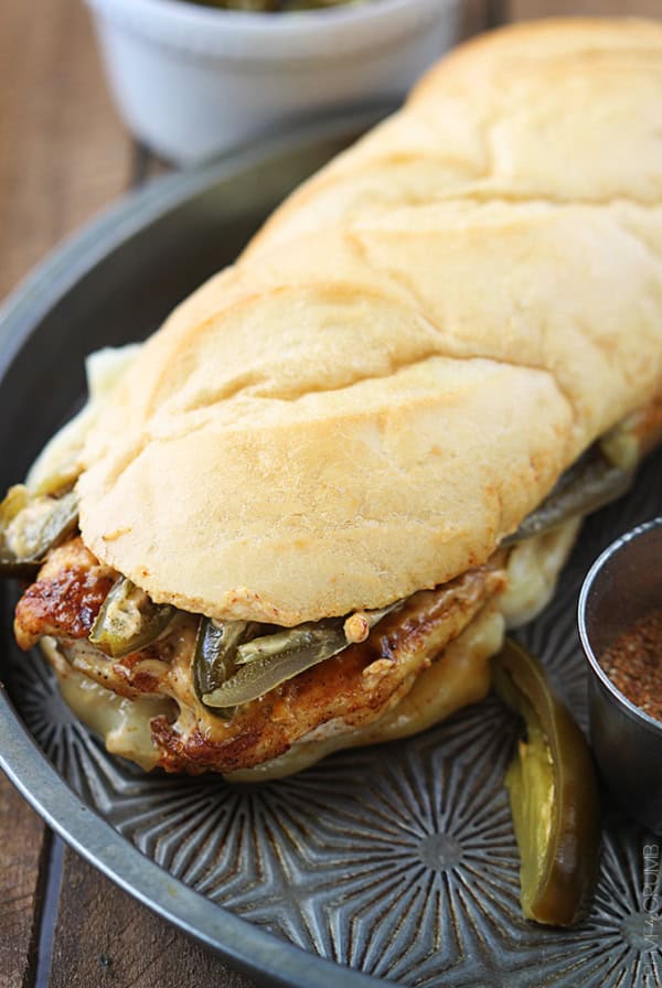 Fiery Chicken Jalapeño Chicken Melts