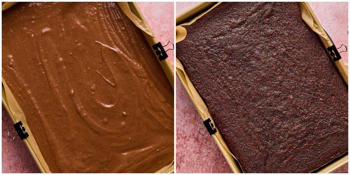 Step 4 for prepping Dr. Pepper Cake.
