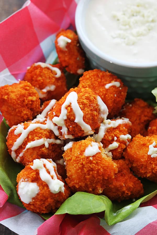 Buffalo Popcorn Chicken