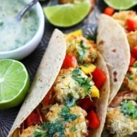 Coconut Shrimp Tacos