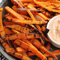 Spicy Grilled Sweet Potato Fries