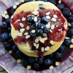 Blueberry Oatmeal Pancakes