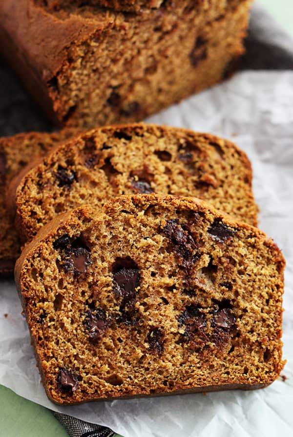Browned Butter Chocolate Chip Pumpkin Bread