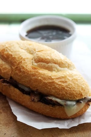 Slow Cooker French Dip Sandwiches