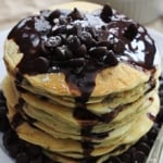 Zucchini Chocolate Chip Pancakes