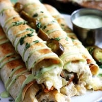 Slow Cooker Jalapeño Popper Chicken Taquitos