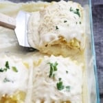 White Chicken Lasagna Rollups