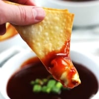 3 Ingredient Cream Cheese Wonton Dip