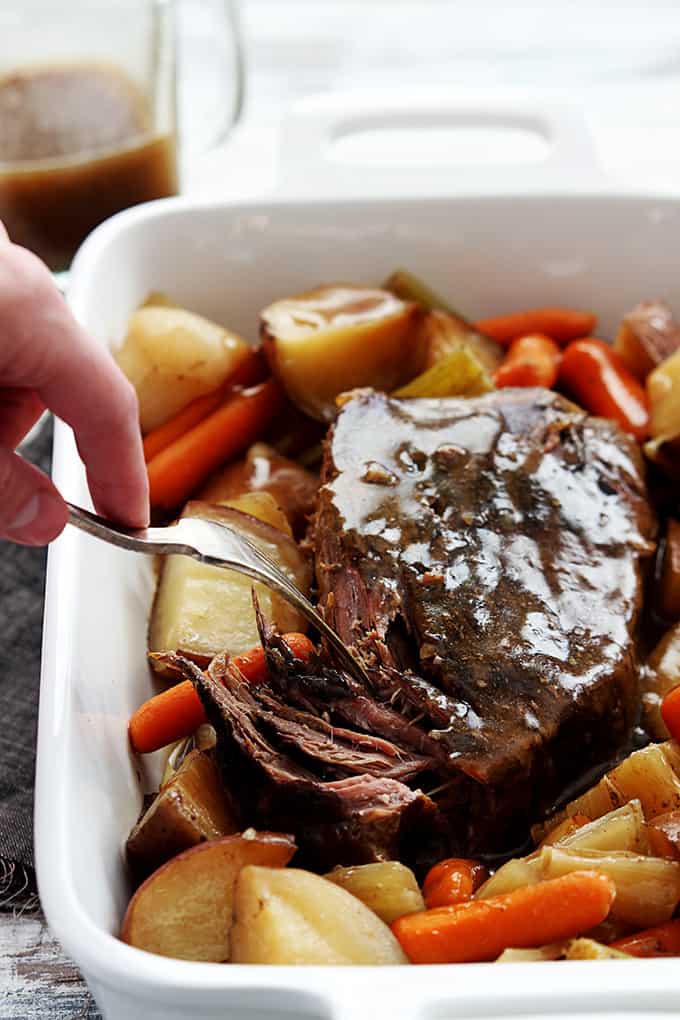 Slow Cooker Beef Roast | Creme De La Crumb