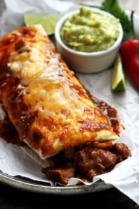 Smothered Chile Colorado Burritos