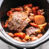 SLOW COOKER BEEF ROAST recipe make extra juicy, tender, and tasty in your crockpot (or pressure cooker) | lecremedelacrumb.com