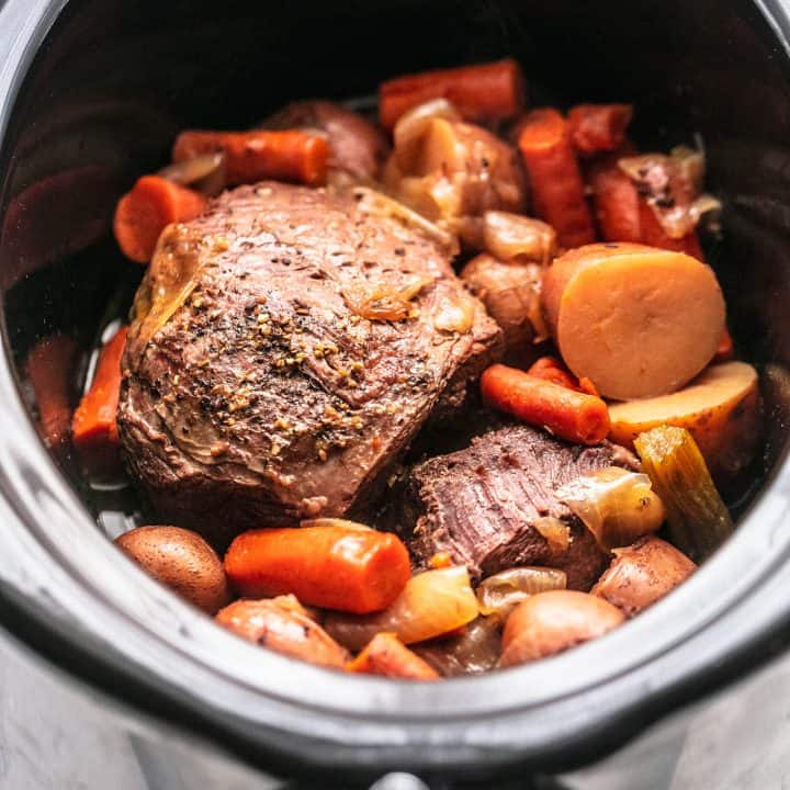 Slow Cooker Beef Roast - Creme De La Crumb