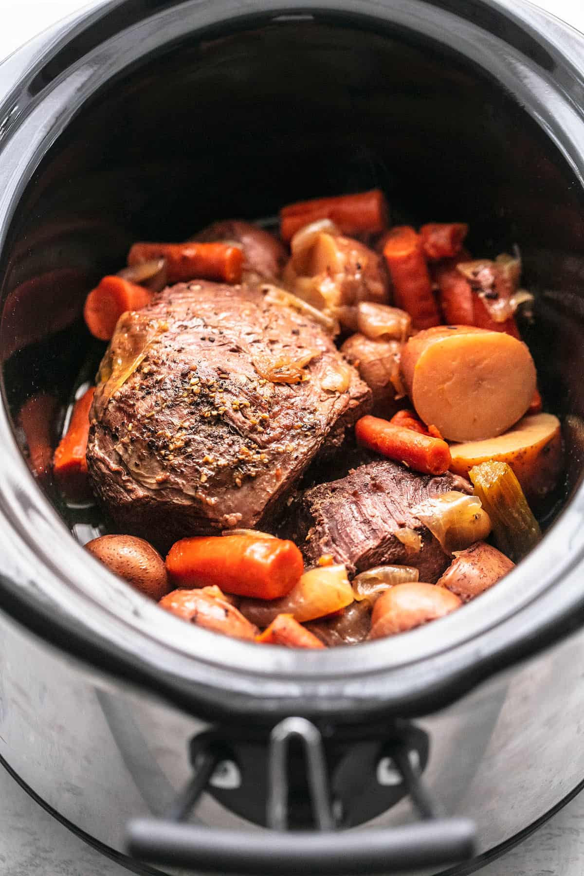 Slow Cooker Beef Roast - Creme De La Crumb