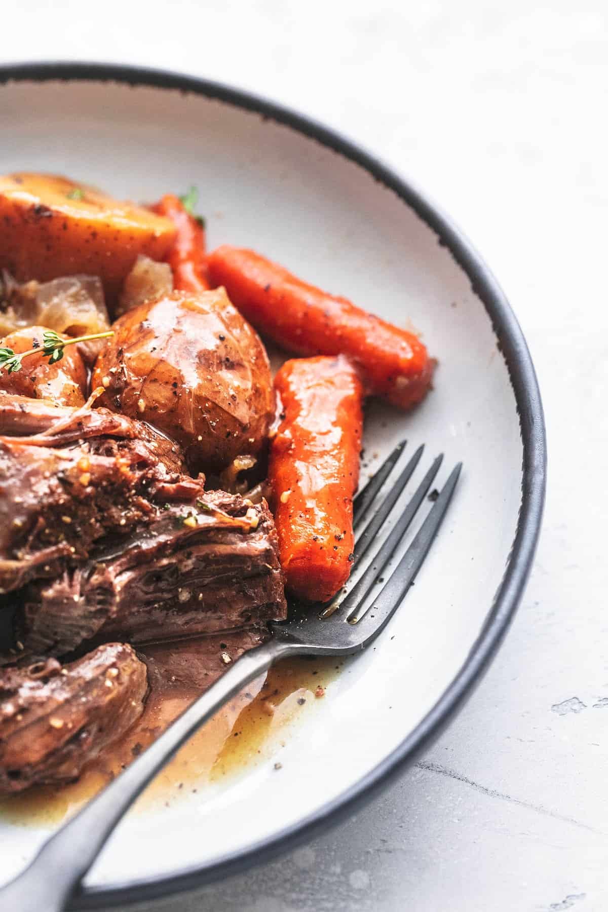 Slow Cooker Beef Roast - Creme De La Crumb