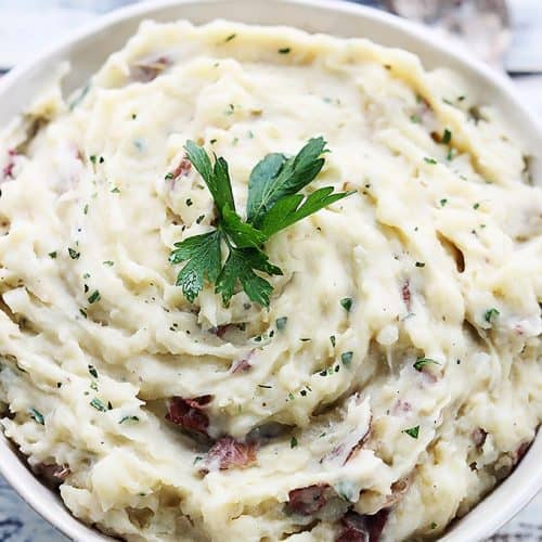 Slow Cooker Roasted Garlic Mashed Potatoes Recipe