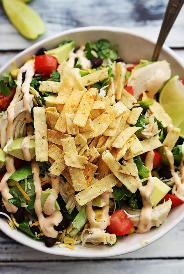 Leftover Turkey Taco Salad