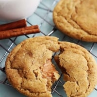 Caramel Stuffed Snickerdoodles