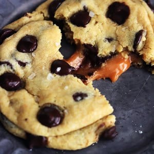 Salted Caramel Chocolate Chip Cookies