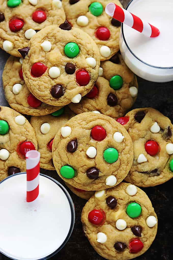 Santa's Cookies (Double Chocolate Chip M&M Cookies)