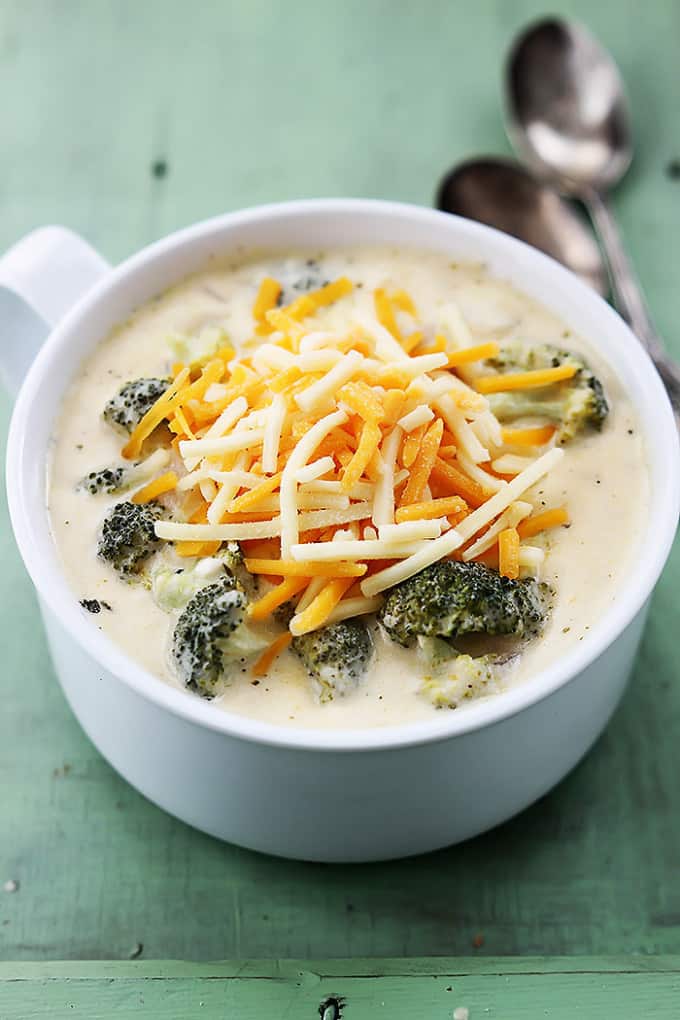 Slow Cooker Broccoli Cheese Soup Creme De La Crumb