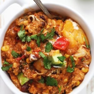 Slow Cooker Enchilada Quinoa