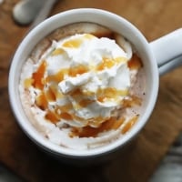 Slow Cooker Salted Caramel Hot Chocolate