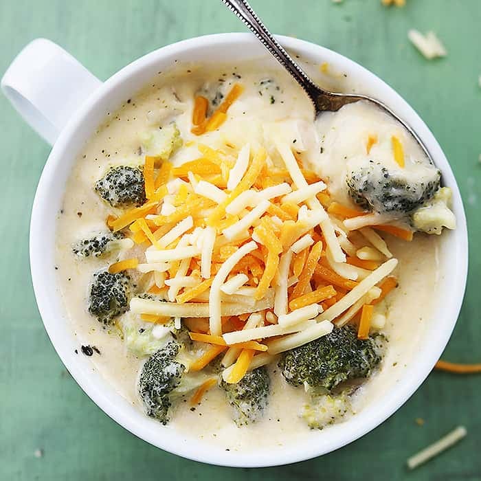 Slow Cooker Broccoli Cheese Soup | Creme De La Crumb