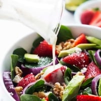 Strawberry Avocado Spinach Salad