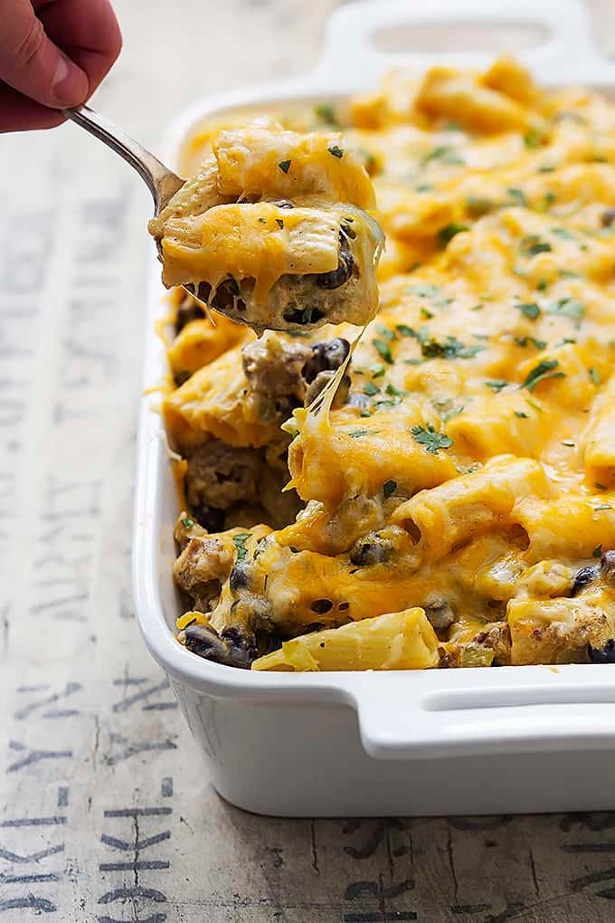 Cheesy Mexican Rigatoni Bake Creme De La Crumb