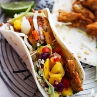 Caribbean Chicken Tacos | Creme de la Crumb